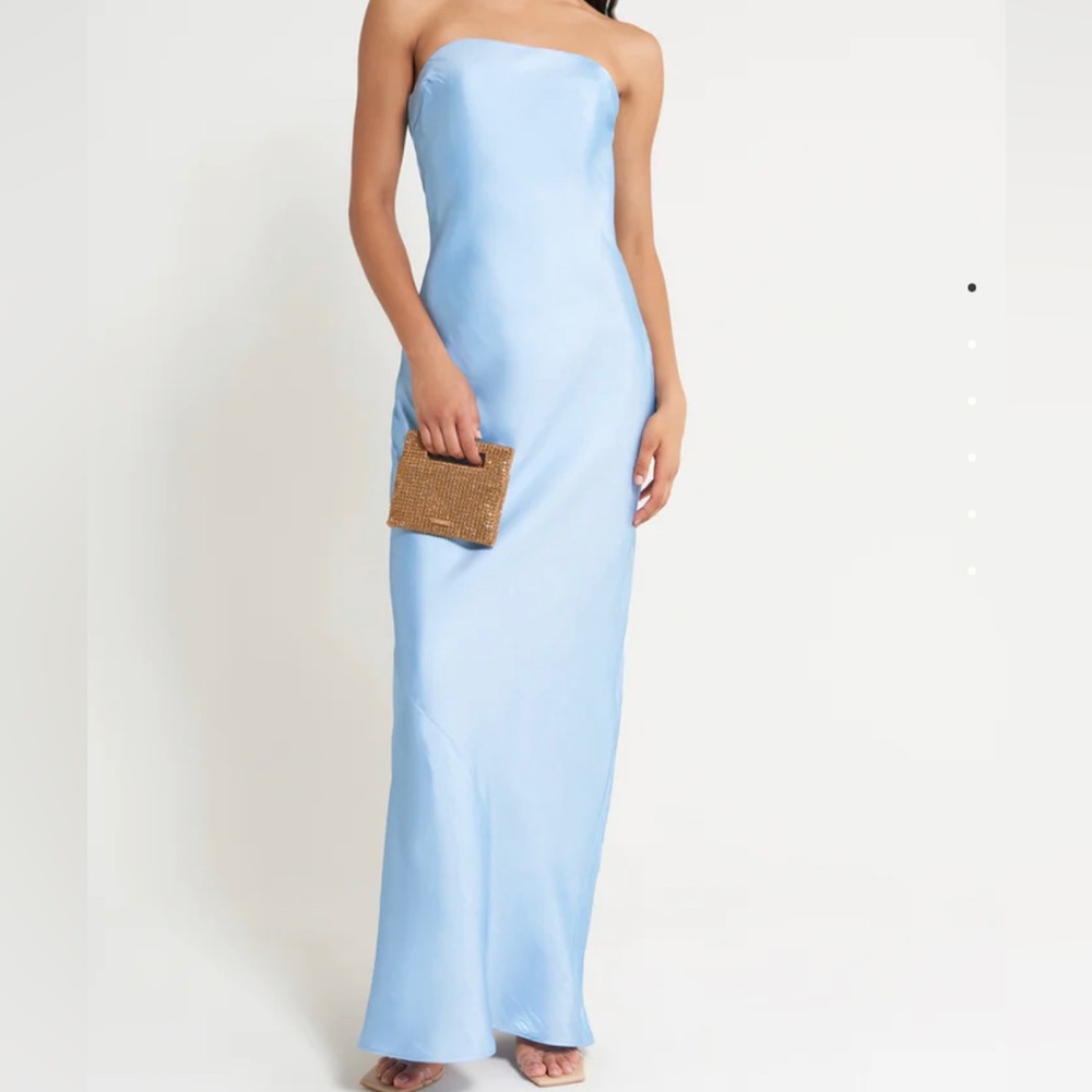 Cult Gaia Perla Gown in Ice Blue